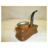 Antique Calabesh Pipe w/ Sterling Silver Fittings