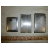 3pc Vintage English Cigarette Cases