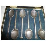 Sterling Silver English Demitasse Spoon Set