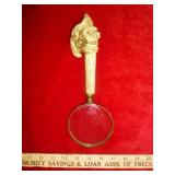 William Shakespeare Resin & Brass Magnifying Glass
