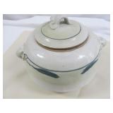Vintage Stone Ware Soup Tureen & Ladle