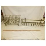 2pc Ornate Wrought Metal Planter Boxes