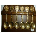 Set of 6 Vintage Australian Souvenir Spoons