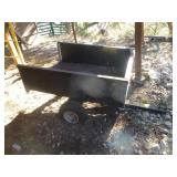 Steel Utility Trailer Lawn Tractor Dump Wagon