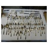 Antique Silver Plate Flat Ware & Service