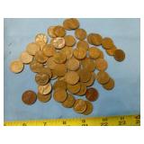 60pc US Wheat Cents / Lincoln Wheat Pennies