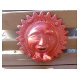 Sol - Sun Clay Ceramic 18" Garden Wall Hang