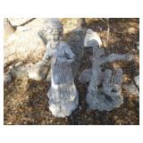 2pc Composite Garden Statues