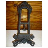 Ornate Cast Iron Folding Book / Display Stand