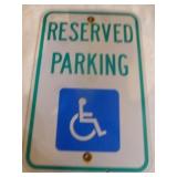 RESERVED PARKING Accessibility Street Sign