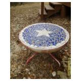 Hand Made Tile Art Lone Star Patio Table