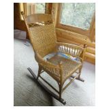 Bentwood & Rattan Vintage Rocking Chair