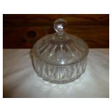 Vintage Faceted Crystal Candy or Nut Dish