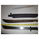 2pc Machete - 1 Vintage / 1 Unused
