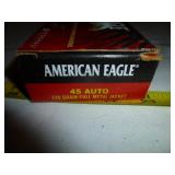 American Eagle 45 ACP 230gr FMJ Ammunition 50rd