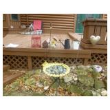 Garden & Patio Decor - Bird Cage, Metal Dog, Etc.