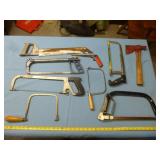 Hatchet & Hand Saws - Box Lot