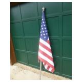 U.S.A. Flag & 6ft Aluminum Flag Pole