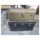 2pc Tool Boxes with Electrical Testers & Supplies