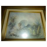Night Critter Betty Allison Framed Signed Print