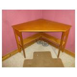 Contemporary Wood Corner Table