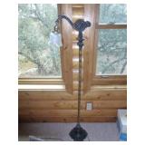 Cast Iron Ornate Art Nouveau Bridge Floor Lamp