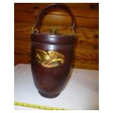 Mid Century Loyal Papeete Leather Fire Bucket