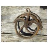 Antique 11" Well Pulley
