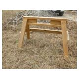 3pc Shop Made Wood Saw Horses - Stands