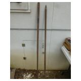 2pc Steel Pinch Bars / Digging Bars
