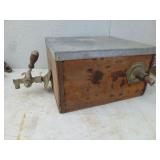 Vintage Wood & Metal Jockey Box Beer Keg Cooler