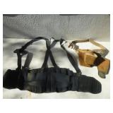 2pc - Leather Tool Belt & Support Harness