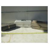 3pc Tackle Boxes - Vintage Aluminum & Steel