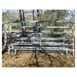 4pc Galvanized Steel Livestock Panels & Gate Panel