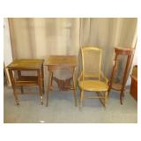Vintage Tables & Rocking Chair - TLC & Repair Lot