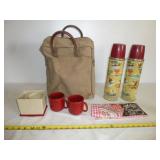 Vintage Thermos Picnic Set Thermos Bottles & Accs