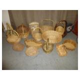 Wicker & Rattan Basket Collection - Some Vintage