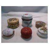 6pc Vintage Trinket Box Collection