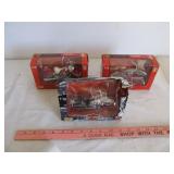3pc Maisto Harley Davidson Die Cast Models