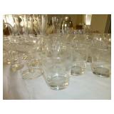 Mid Century Etched Glass Cocktail Service Set