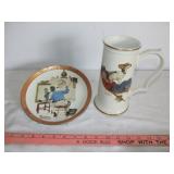 2pc Norman Rockwell 1958 Gorham & 1988 BradEx