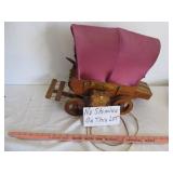 Wood Covered Wagon Accent Lamp Model