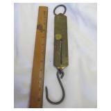 Antique Salter's Improved No.2 Brass Hanging Scale