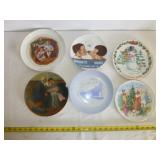 6pc Porcelain Collector's Plates
