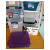 8pc Storage Bins / Organizer Totes