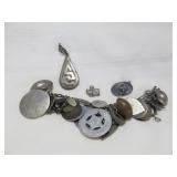 Sterling Silver Charm Bracelet & Charms