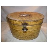 Vintage Lady's Hats in Vintage Metal Hat Box