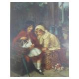 Knowles 'Pets' Pears Annual Framed Victorian Print