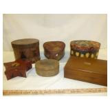 Humidor, Carved Wood & Wicker, Paper Keeper Boxes