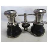 Antique Parisian Style Leather Cover Opera Glasses